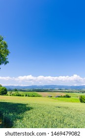 Biei Town Perspective From Sanai Hill