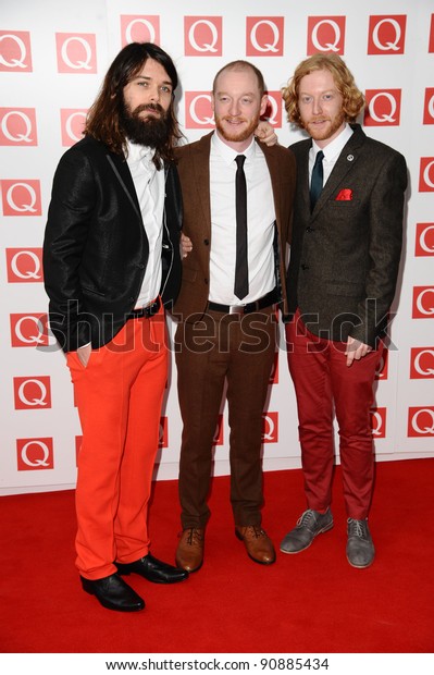 Biffy Clyro Arriving Q Magazine Awards Stock Photo (Edit Now