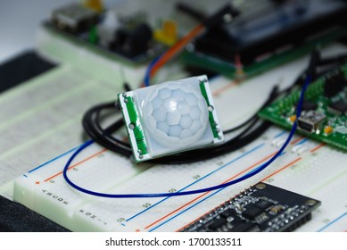 big 5 volts pir motion detection sensor with auto load off adjus - Shutterstock ID 1700133511