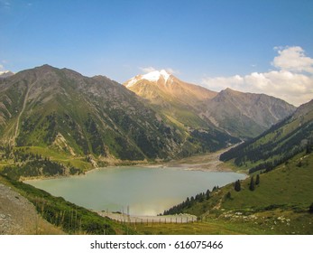 Big Almaty Lake In The Evening