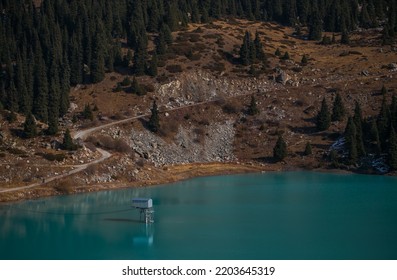 Big Almaty Lake, Kasakhstan. Autumn