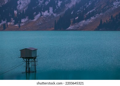 Big Almaty Lake, Kasakhstan. Autumn