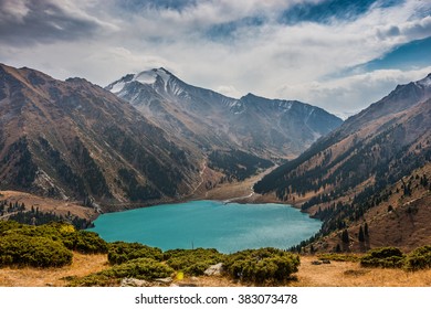 Big Almaty Lake In Kazakhstan