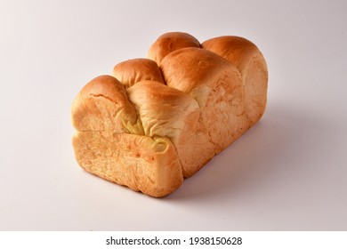 Big Baked Brioche Bread Isolated