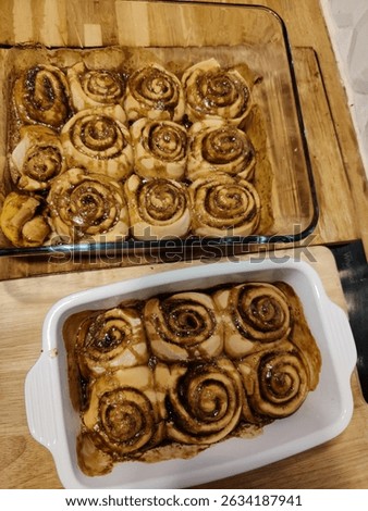 Big bash-cooking of cinnamon roll