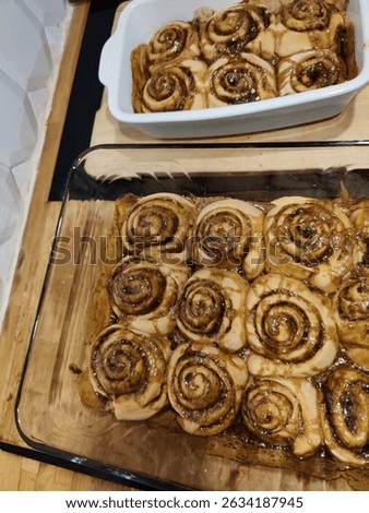 Big bash-cooking of cinnamon roll