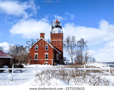 Big Bay Point Lighthouse Lake Superior Michigan