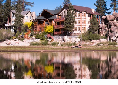 Big Bear Lake, California, U.S.A.  - May 21, 2016:  Luxurious Vacation Home In The Big Bear Lake City, CA.