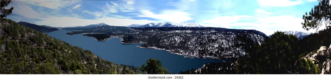 Big Bear Lake Mountain Resort Getaway Destination In The San Bernardino National.