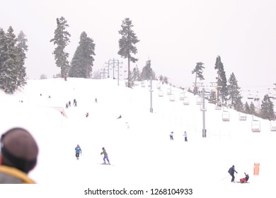 Big Bear Mountain, CA/USA Circa-December 2005. Big Bear Ski Resort Hosts Guest For Skiing And Snow Boarding Season.