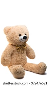 Big Bear Soft Toy Isolated On White Background