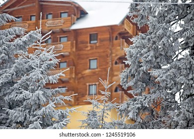 Cottage In Snowy Woods Stock Photos Images Photography