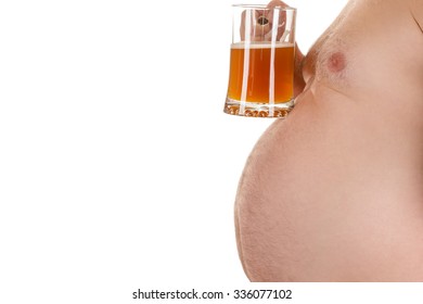 Big Belly Man With Beer