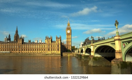 big ben and the english parliament houses in london - Shutterstock ID 1322129864