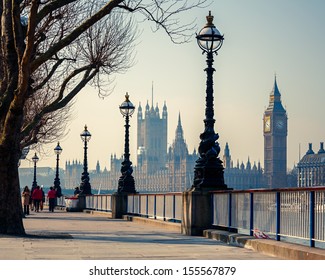 Big Ben and Houses of parliament in London, UK