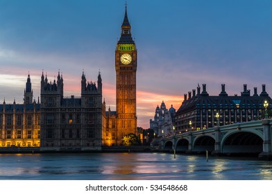 Big Ben In London At Night