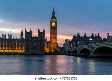 Big Ben In London At Night