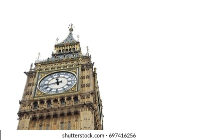 Big Ben On White Background Stock Photo 697416256 | Shutterstock