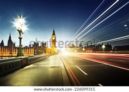 Similar – Image, Stock Photo bridge Evening Movement