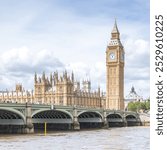 Big Ben and Westminster Bridge stand tall over the River Thames, showcasing London’s iconic landmarks and rich history.