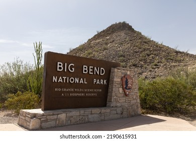Big Bend National Park Sign In Texas