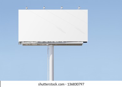 Big billboard advertising sign - Shutterstock ID 136830797