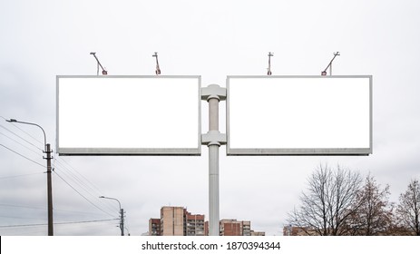 Big Billboard Double. Two Billboards Side By Side.