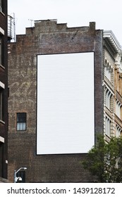 Big Billboard Template On Building In City