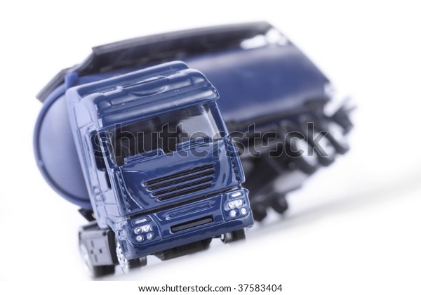 big blue toy truck