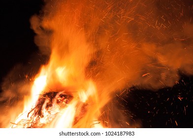 Big Bonfire Pyre Blaze Flames