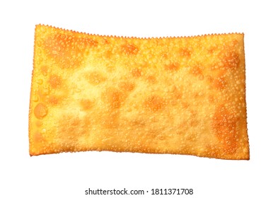 Big Brazilian Fried Pastry On White Background