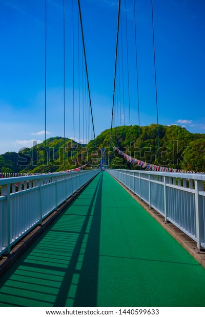 The big bridge\
daytime sunny. Hitachiota district Ibaraki Japan - 05.10.2019\
camera : Canon EOS 5D mark4