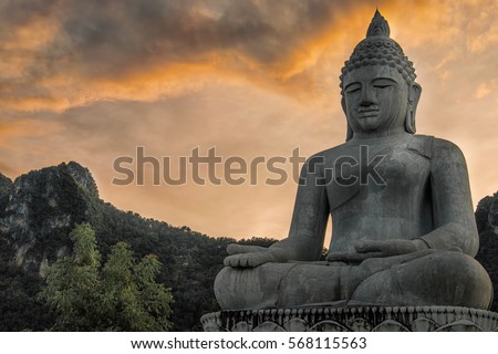 Big Budha in lampang Norh of Thailand 
