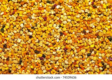 Big Bunch Of Bee Pollen Granules Texture