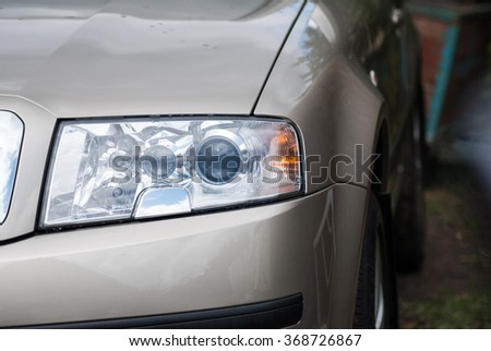 big car headlights Skoda Octavia
