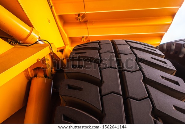big car wheel, truck\
tire