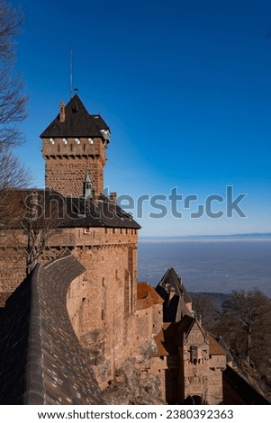 big castle in french alsace