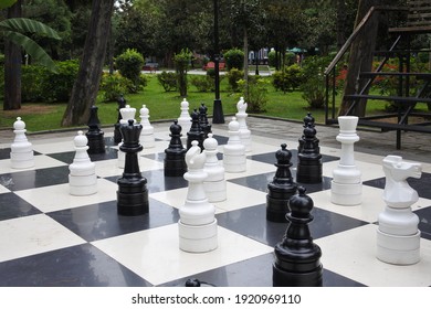 Big Chess Pieces In The Park