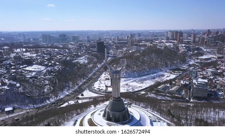 Big City Kyiv Ukraine Dron Hd