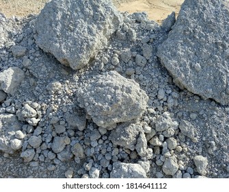 Big Clinker Stones At A Heap Of A Yard