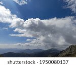 Big cloud over the mountains