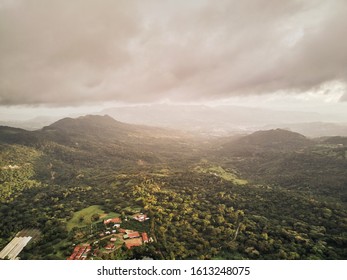 Big Coffee Farm On Green Mountain Valley On Sunset Light