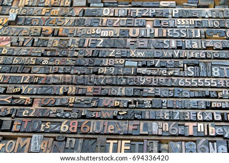 Big collection of old retro lithograph letters
