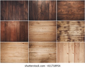 Big collection of wood background