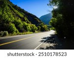 Big Cottonwood Canyon Scenic Road Summer Landscape in the Wasatch Mountains of the Rocky Mountains, Brighton, Utah: A beautiful road trip hiking photo