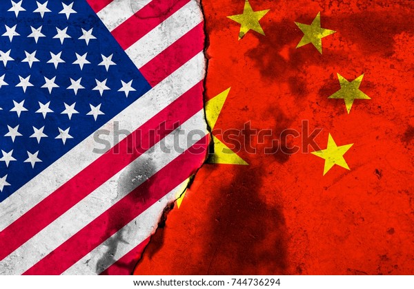 Big
crack. Flags: United States, China. Version
II.