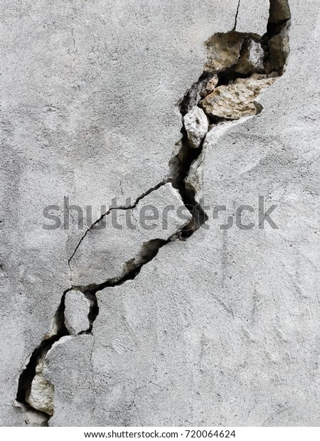 Big Crack On Wall Stock Photo (Edit Now) 720064624