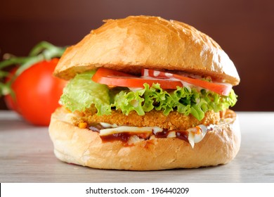 BIG Crispy Chicken Burger 