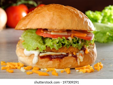 BIG Crispy Chicken Burger 