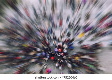 Big Crowd Of People,abstract Urban People Background